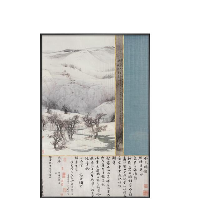 客厅玄关立体装饰画现代轻奢餐厅挂画简约抽象艺术装置画样板间-6