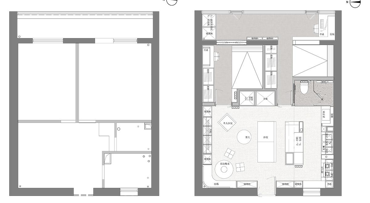 不蜗居 天井里的豪宅丨中国北京丨T.E.N DESIGN 行十设计-23