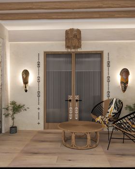 非洲风格5星酒店房间环境设计丨南非开普敦丨Mariem Hossam等团队成员