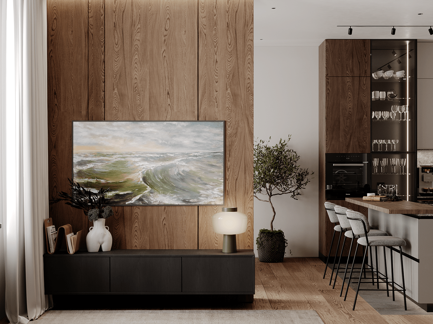 90平 开放式户型设计-0