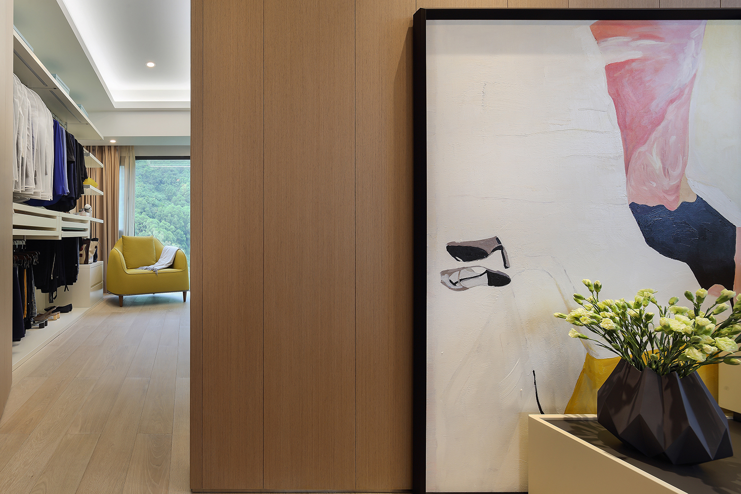 漾设计Young Design｜深圳罗湖区京基云景梧桐—《山间新雨》-43