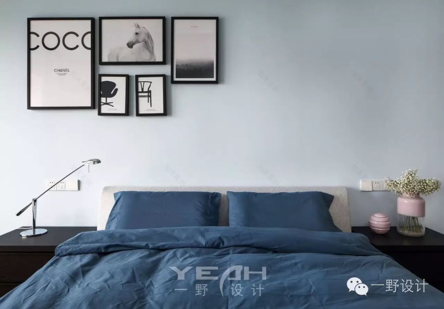水岸清华瀚宫,现代简约蓝调空间-28