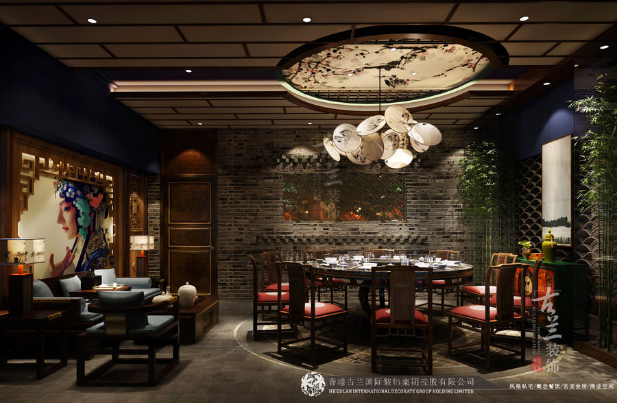 唐燚品鲜菜火锅店——成都火锅店风格装修设计-8