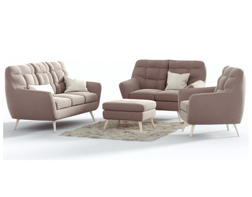 Project 3D Modeling & Visualization: sofa Otto-0