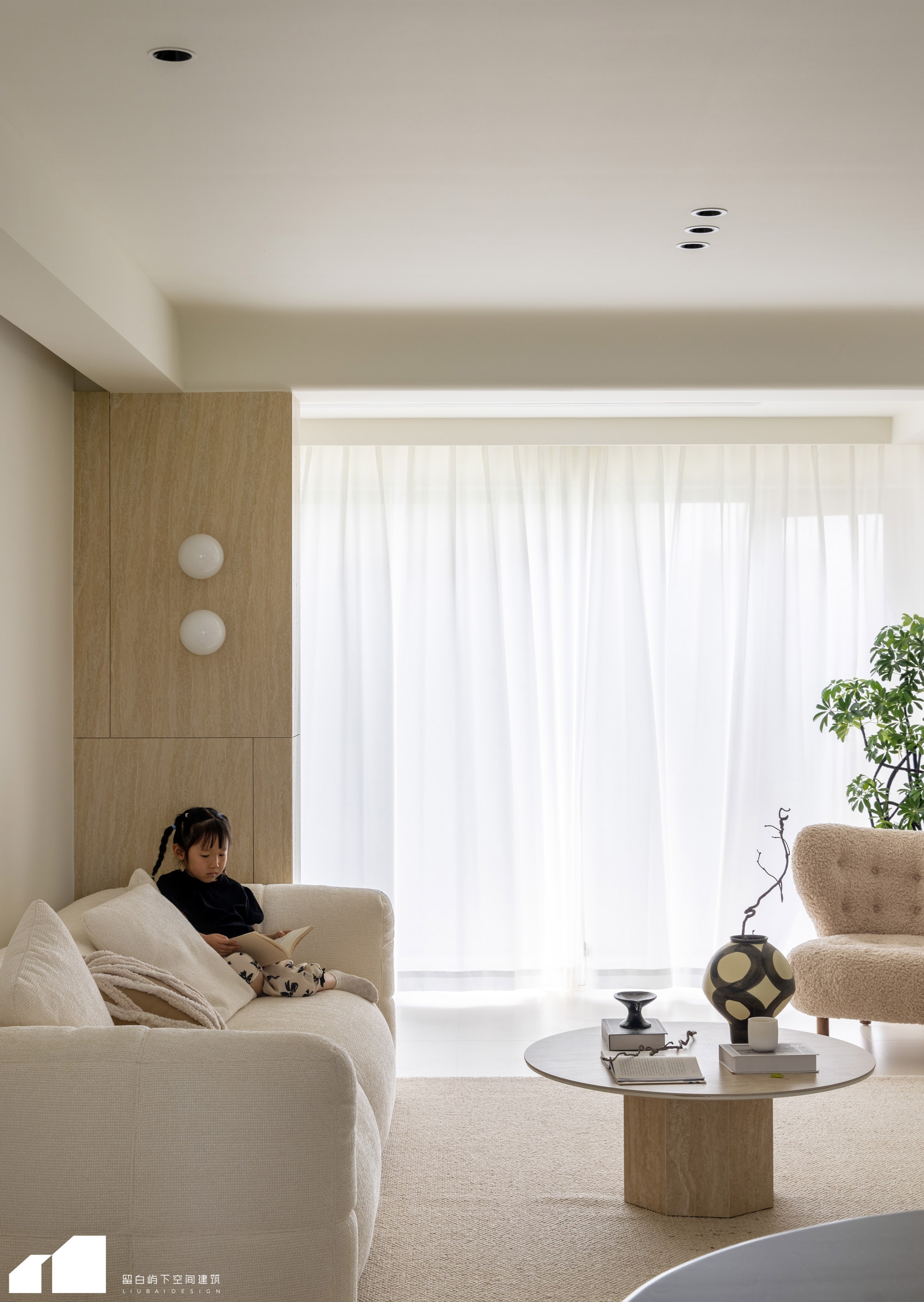 留白·私宅 ｜悠云｜慵懒舒适的家，把温柔藏进每一寸空间里-3
