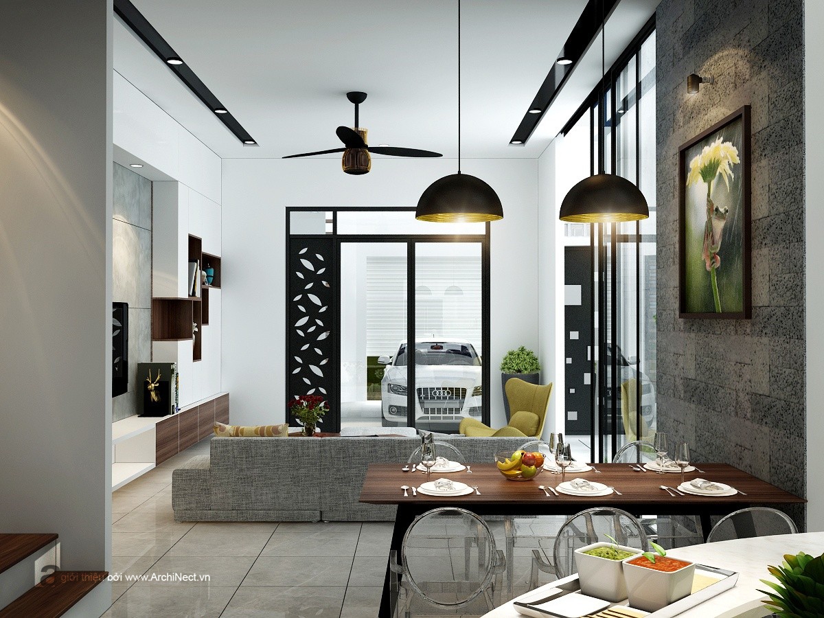 现代越南四层文化画廊设计-17