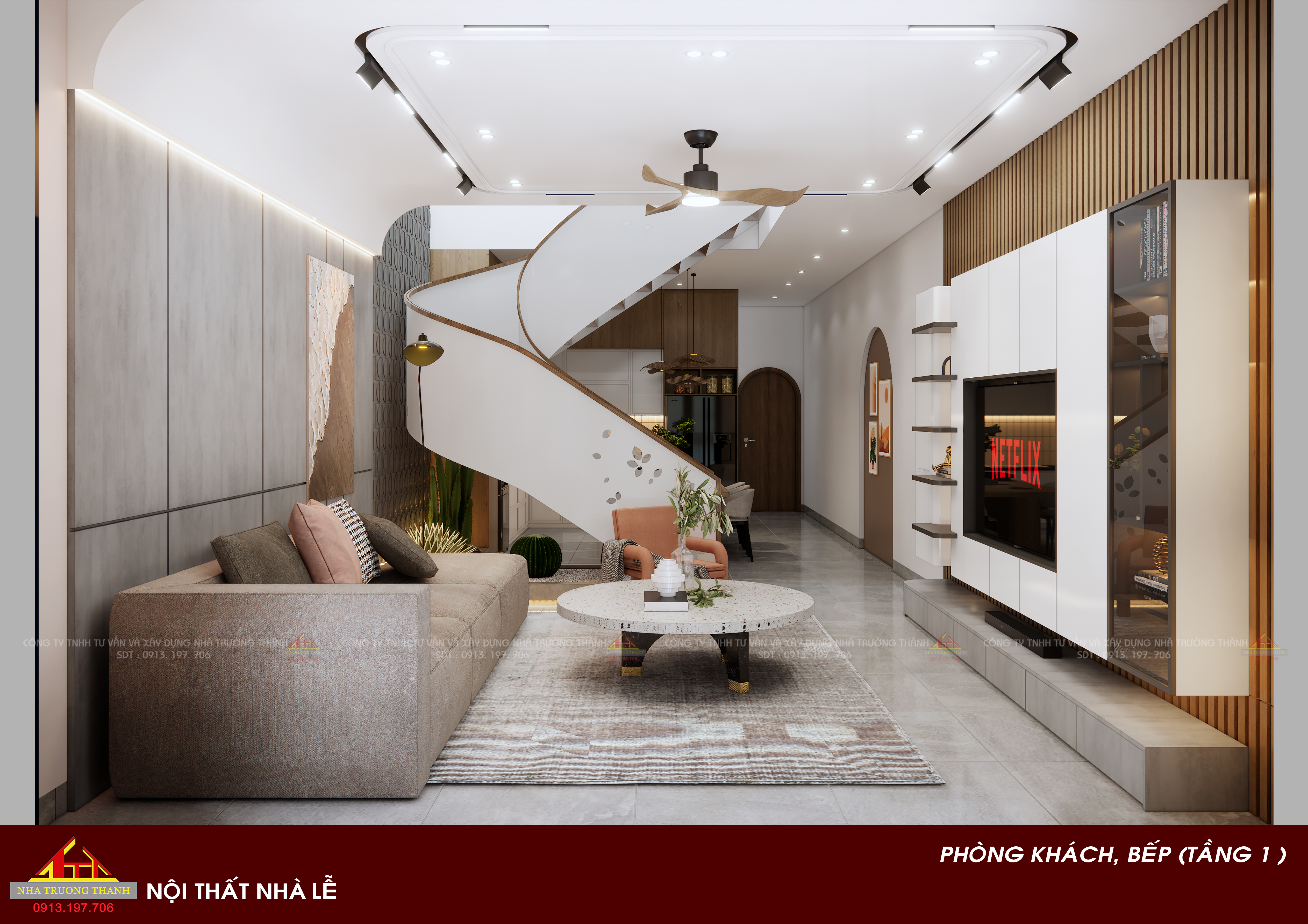 Ngoại thất, nội thất nhà anh Lễ (Đà Nẵng )-3