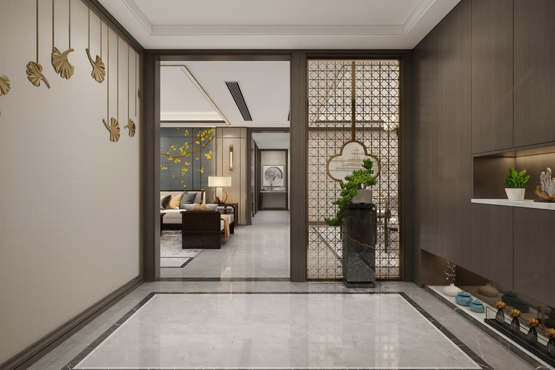 阜阳市绿城明月双清190平新中式大平层设计-19