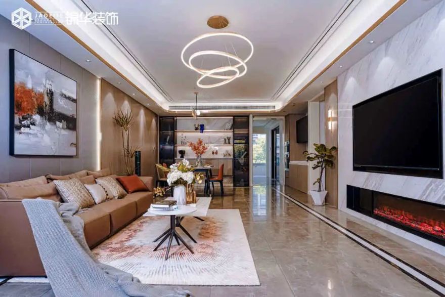 现代简约之家丨江苏锦华装饰-21