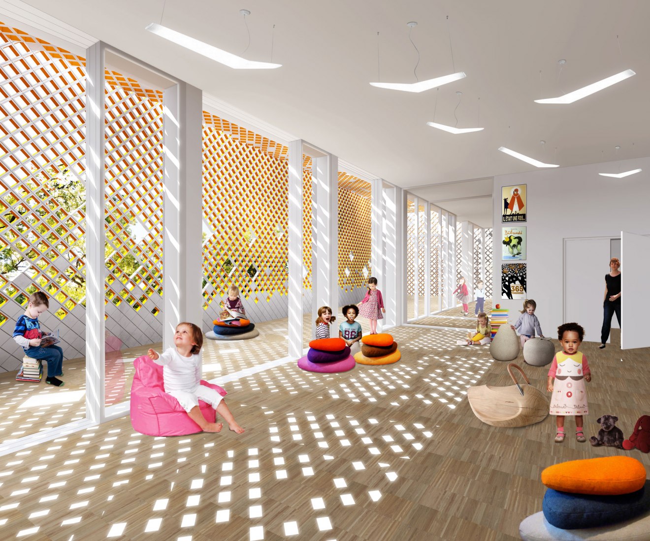 马德里法国学校儿童学校扩建项目丨西班牙马德里-12