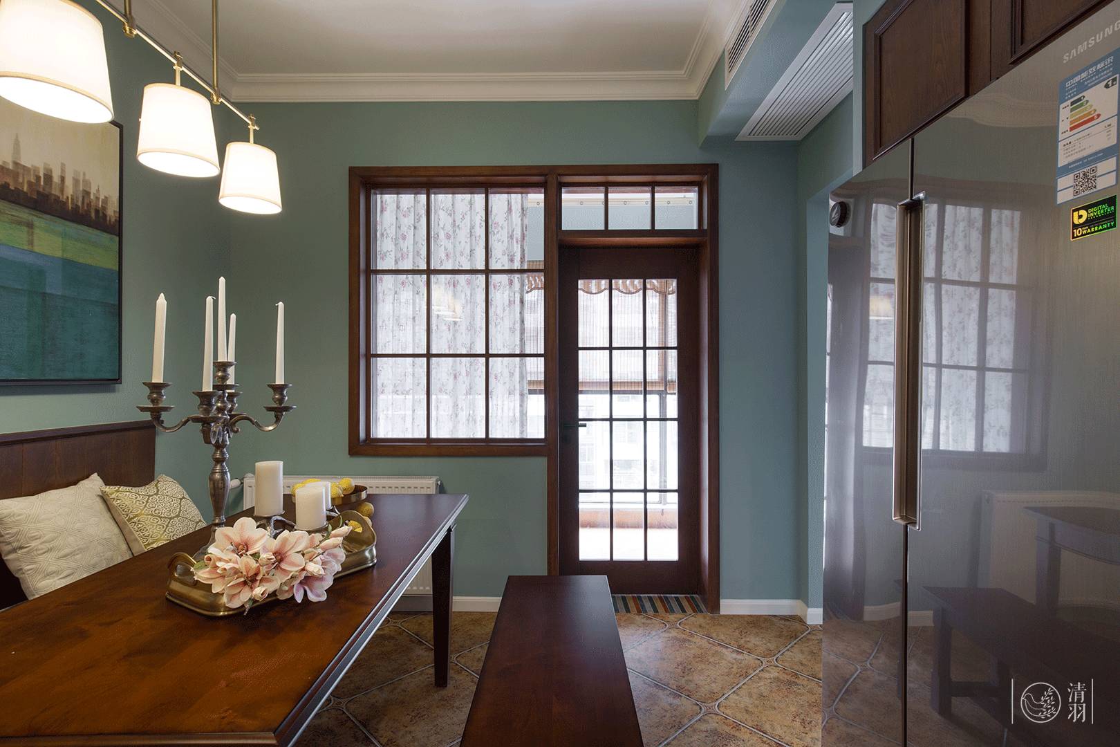 现代美式家居中的音乐时光-23