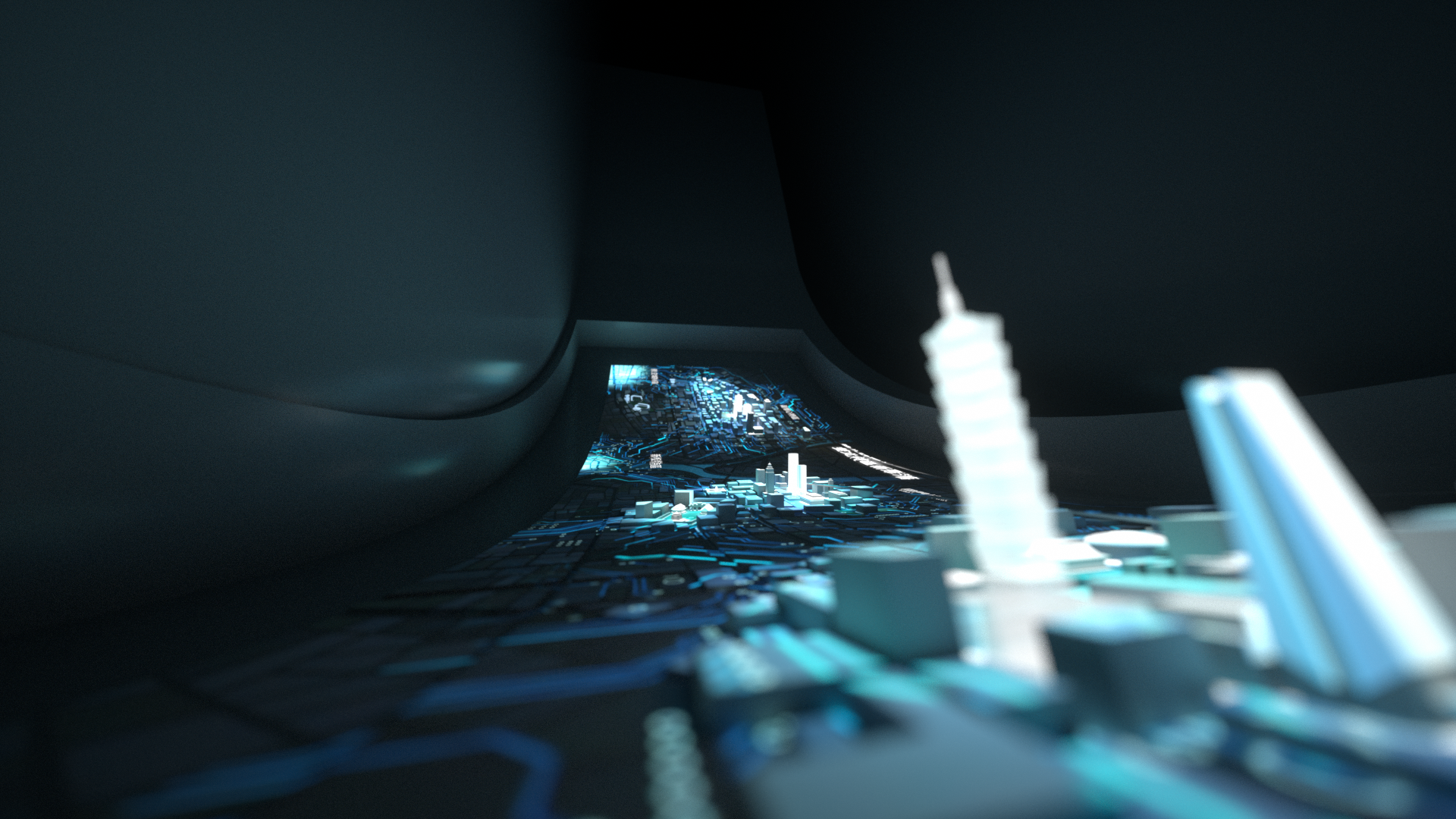 亞昕森中央互動沙盤丨明日互動-16