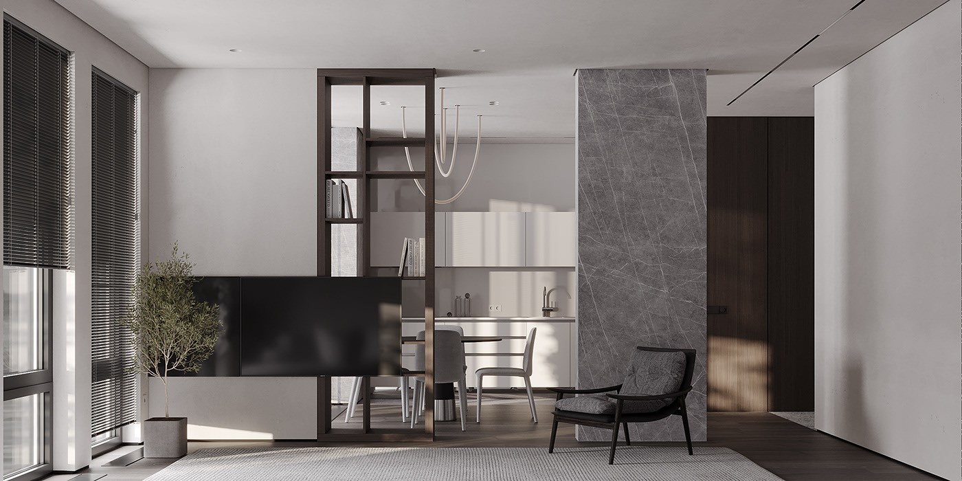 高级灰色系小空间公寓设计 超精致！-7