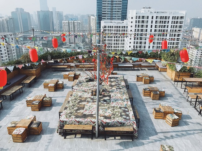 Trill Rooftop Café – Quán cà phê sân thượng “lộng gió” nhất Hà Nội-11
