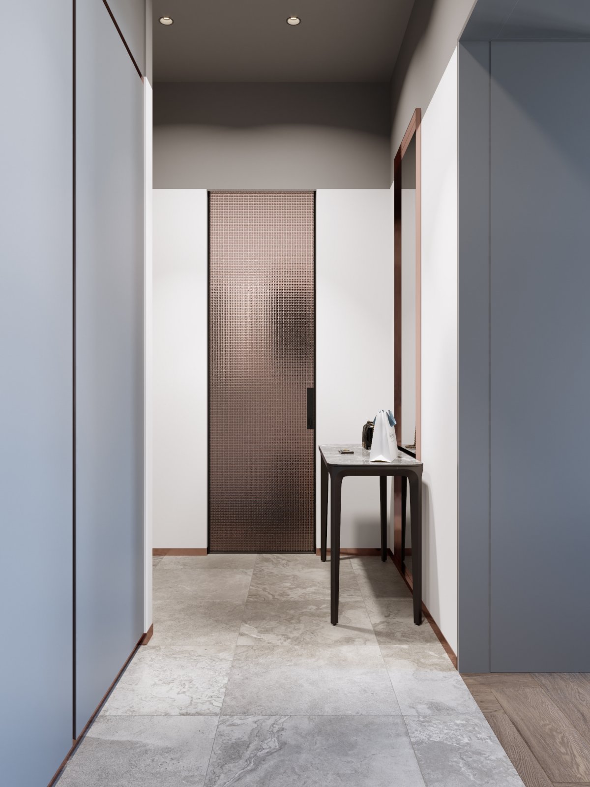 莫斯科暗色调公寓，简约静谧生活氛围-8