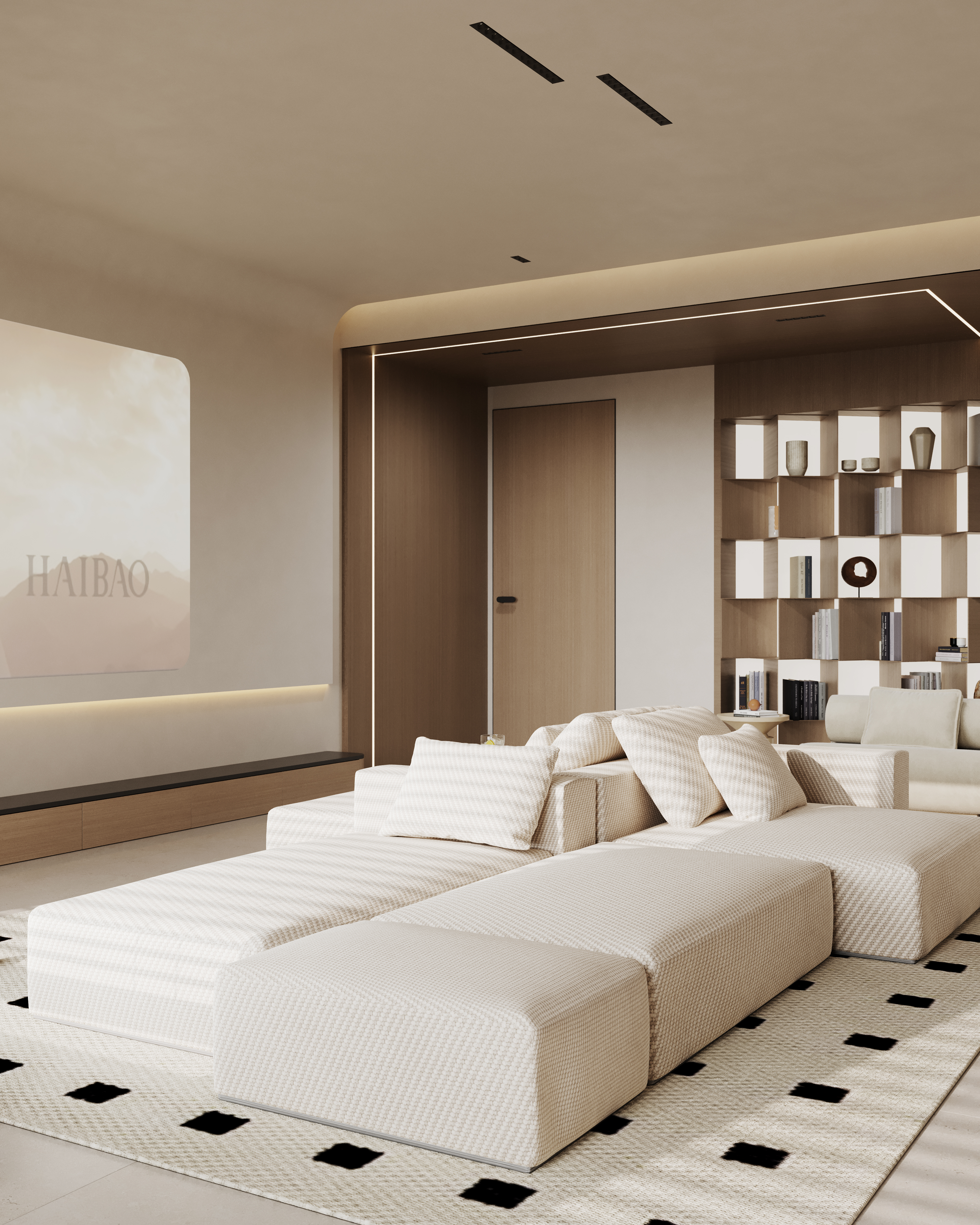 奶油风空间表现-3