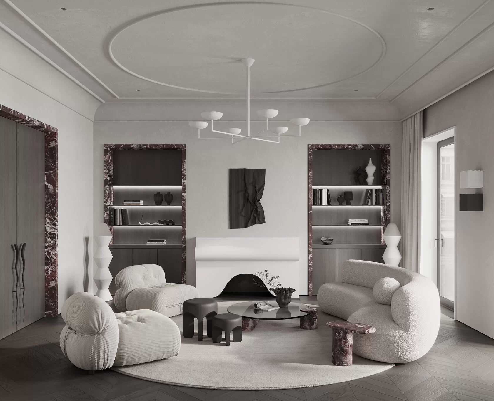 莫斯科浅色系公寓设计 超精致！-0