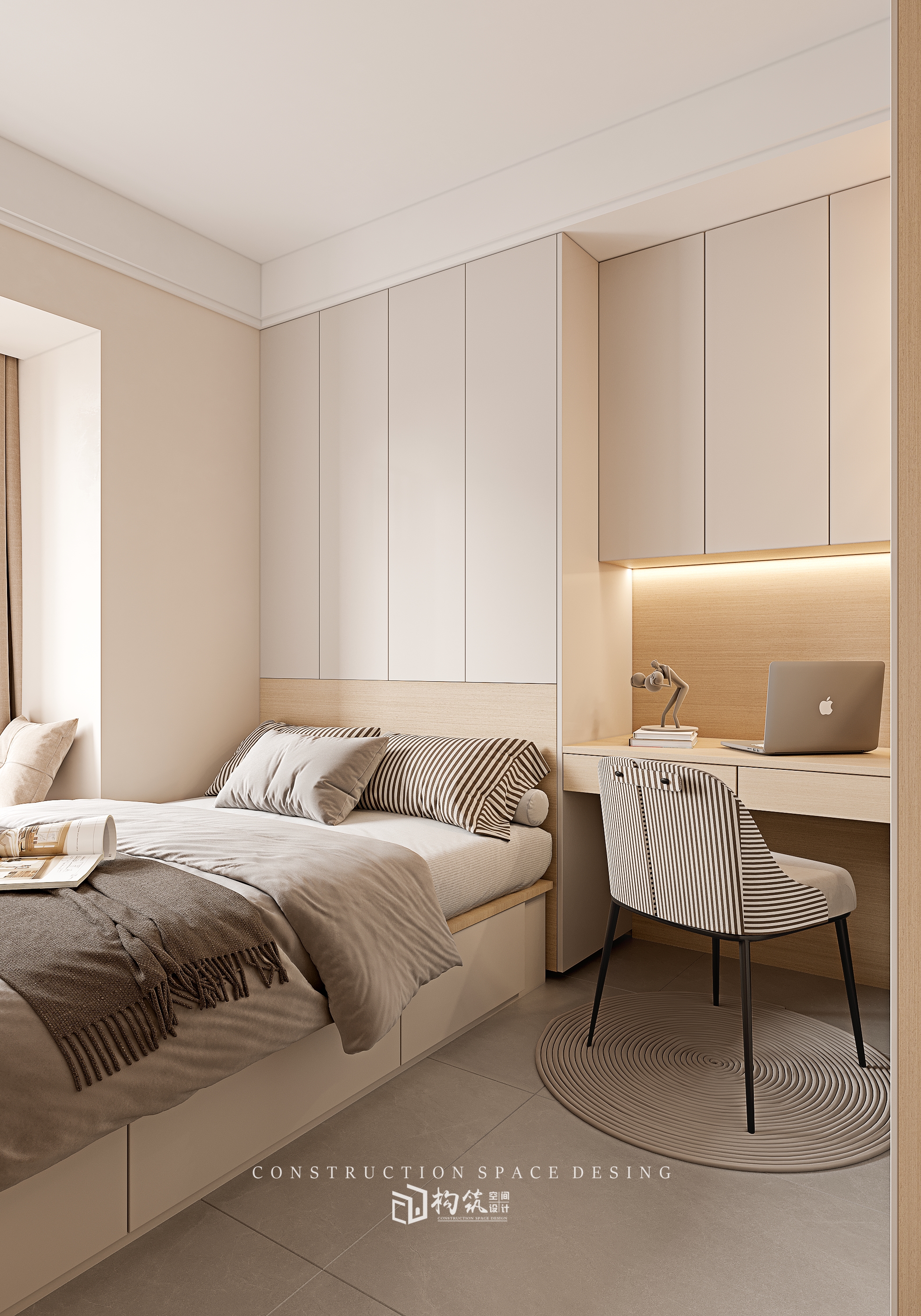 东方帝景奶油风室内设计-14