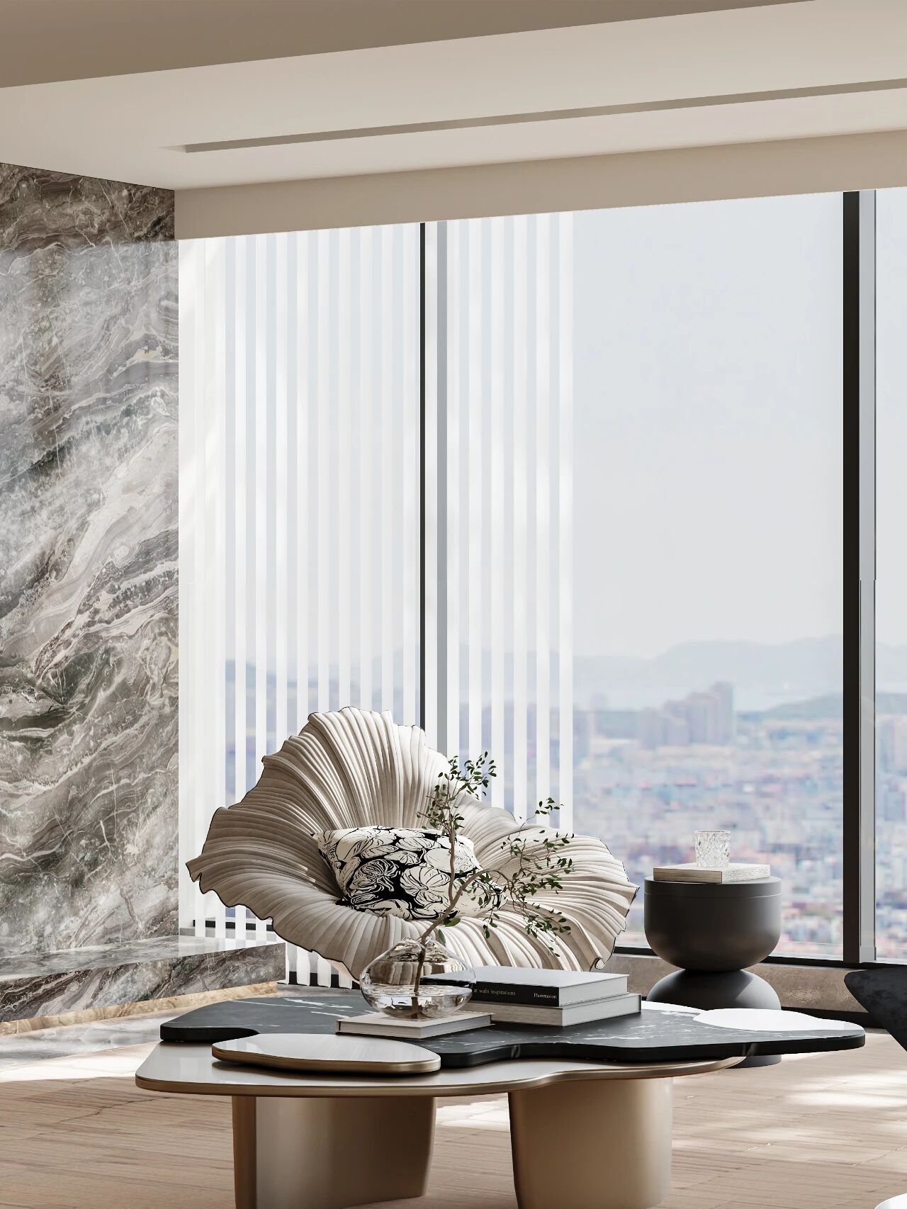 现代轻奢大平层丨中国武汉丨大思-22