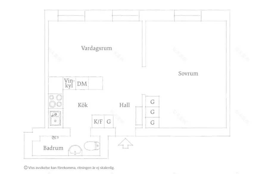 绿色厨房 | 斯堪的纳维亚风格一居室设计-15