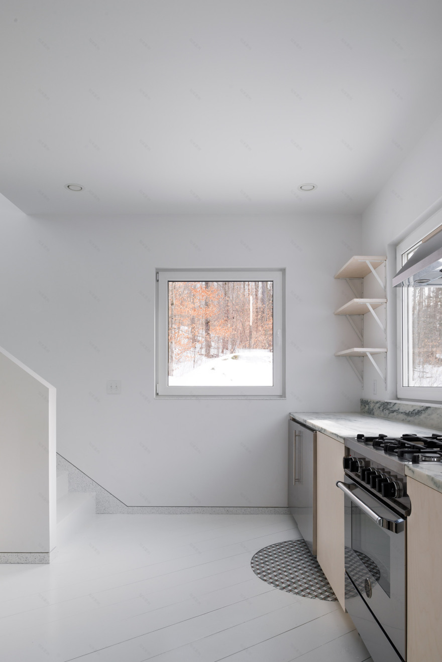 New Affiliates creates asymmetric mountain cabin in Vermont-4