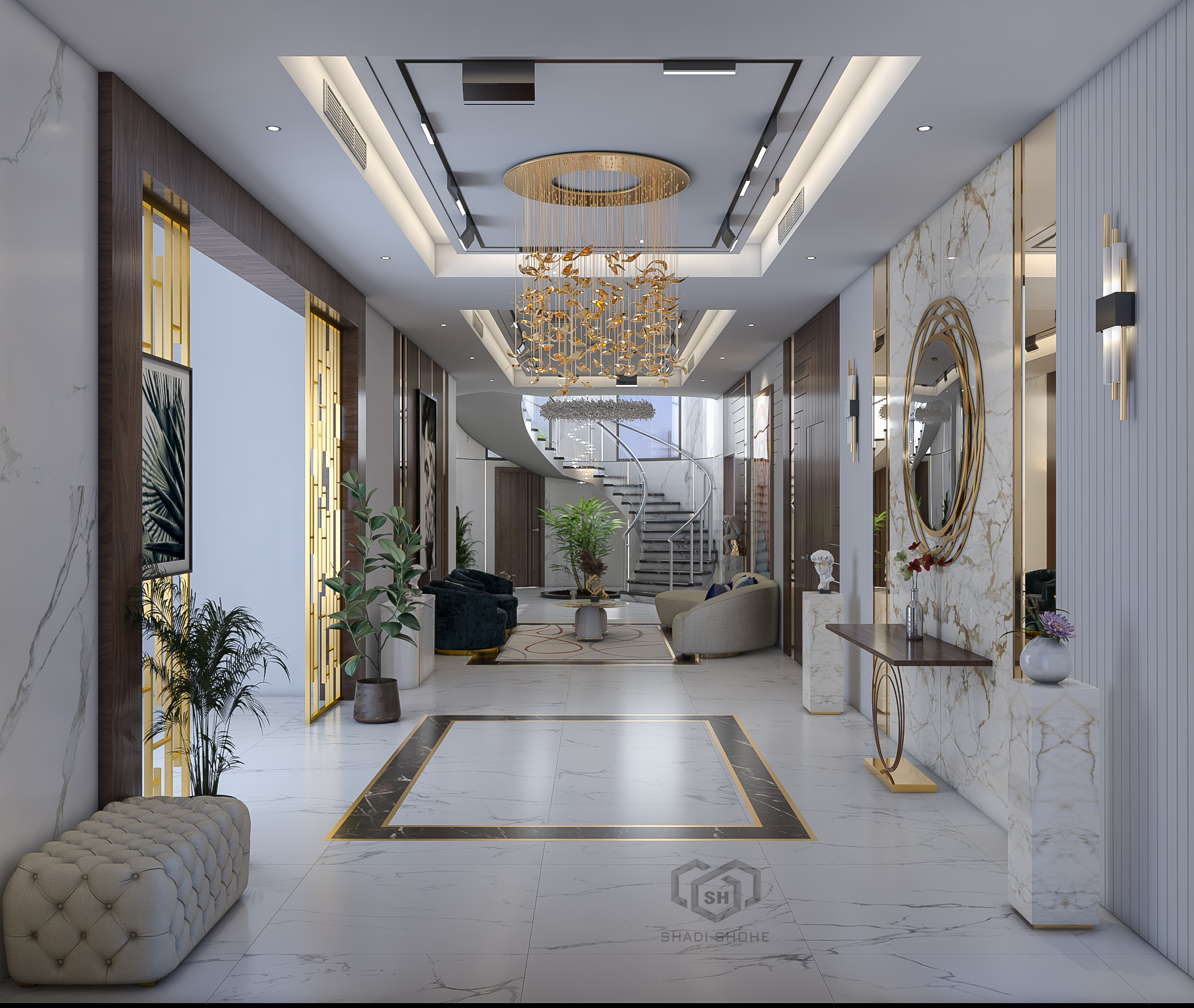 Villa Entrance with Living room-0