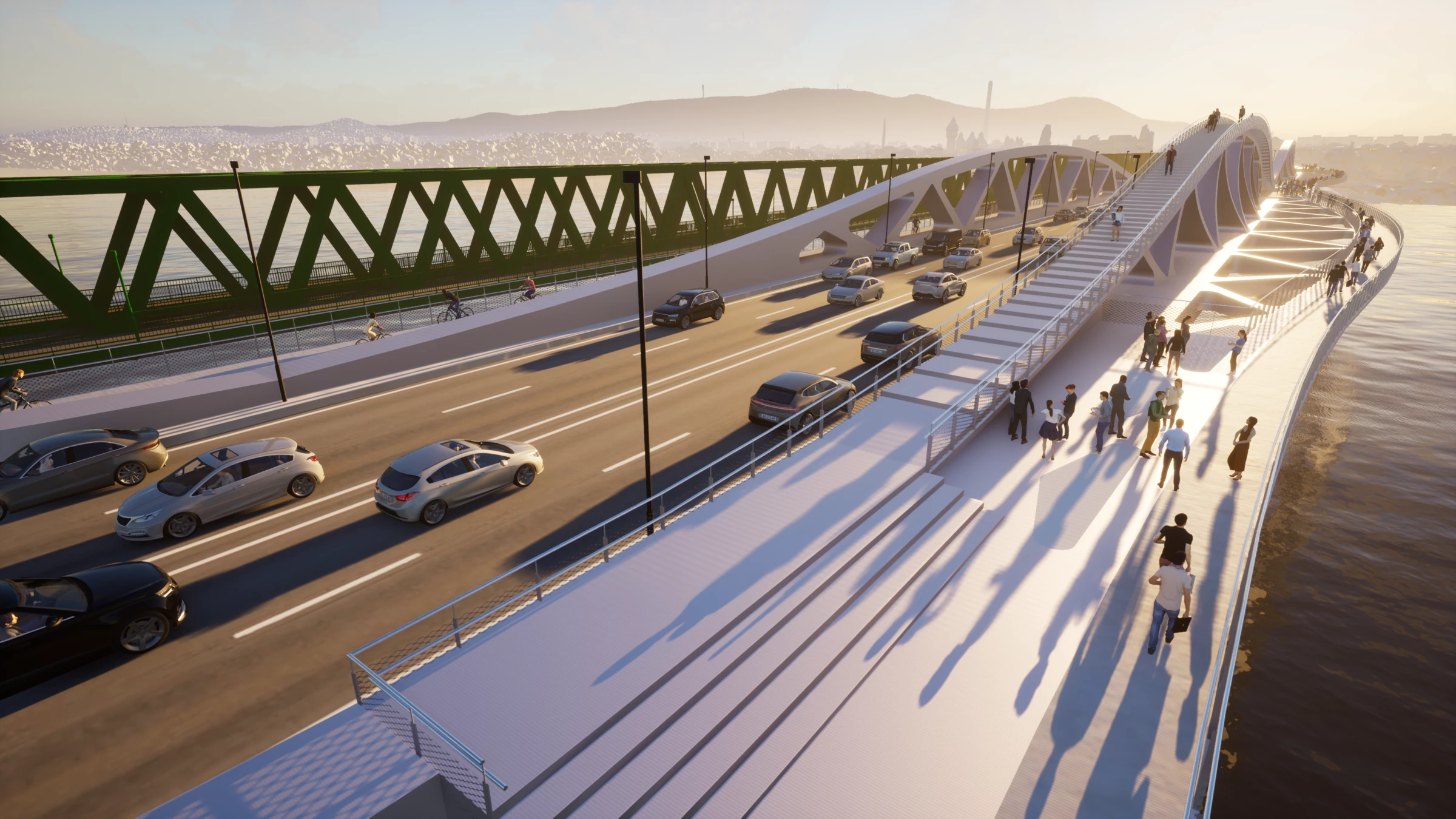 Chameleon 城市桥梁丨匈牙利布达佩斯-47