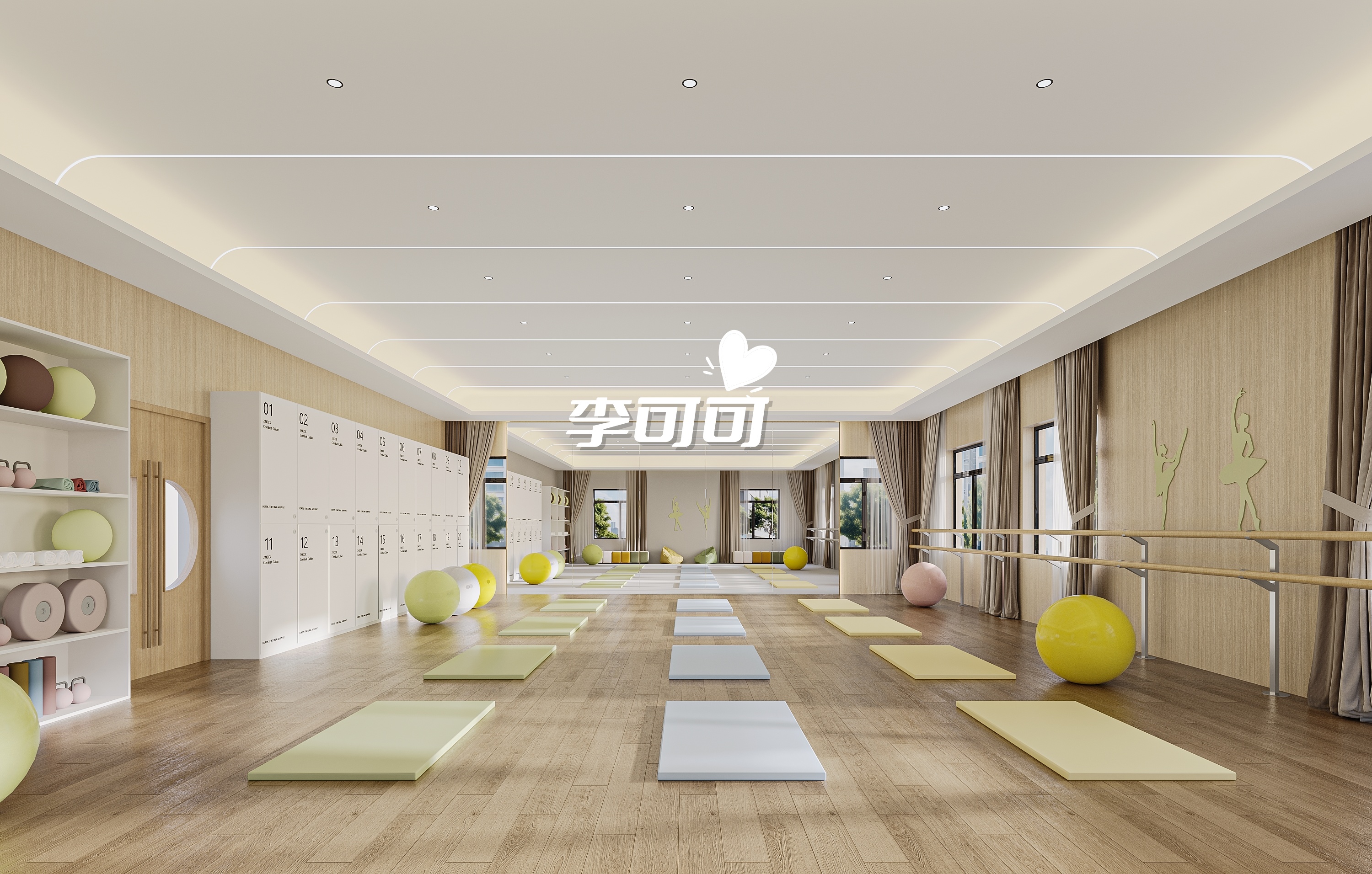 学校教培室效果图-7