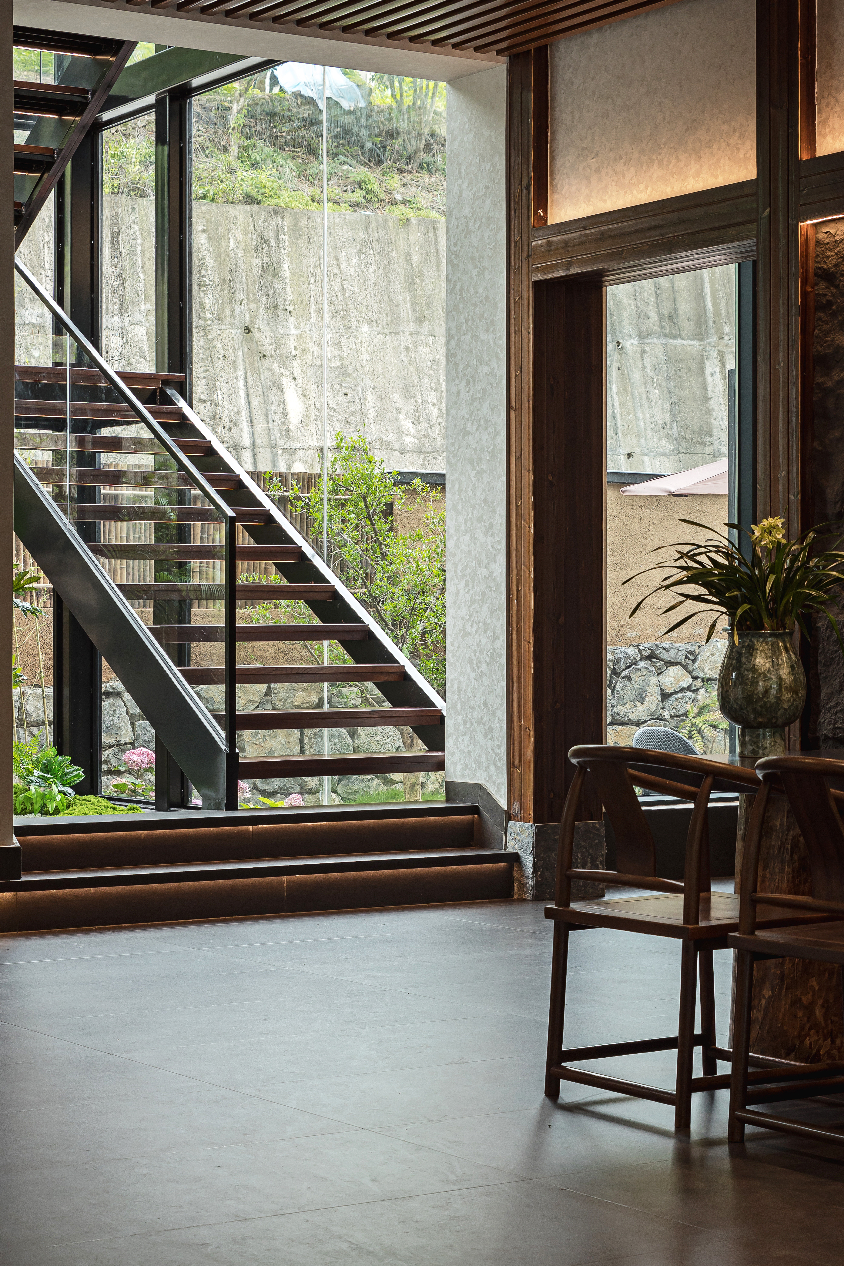 五峰如院庭院餐厅丨中国湖北丨宜昌拾间设计-39