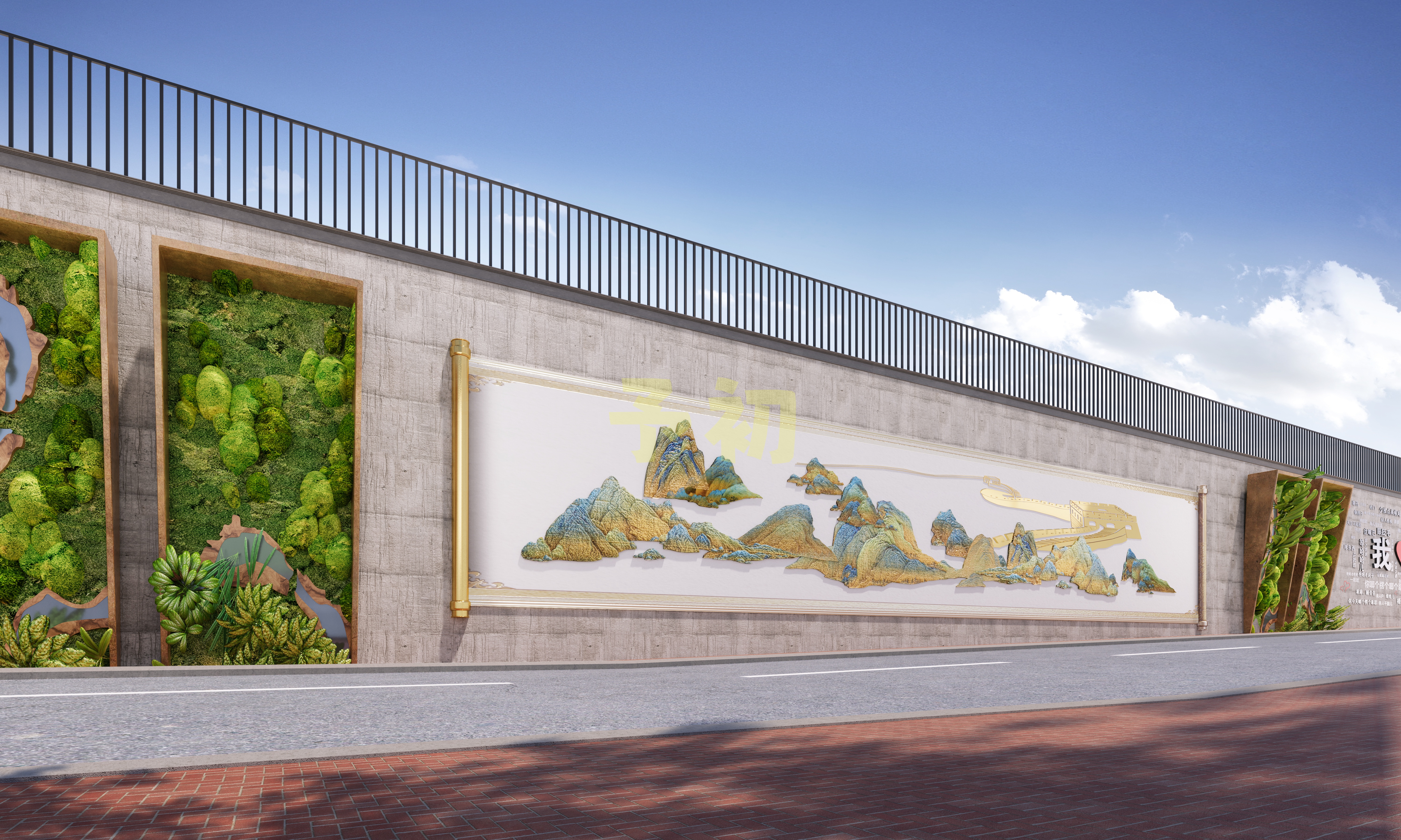 室外文化墙效果-4