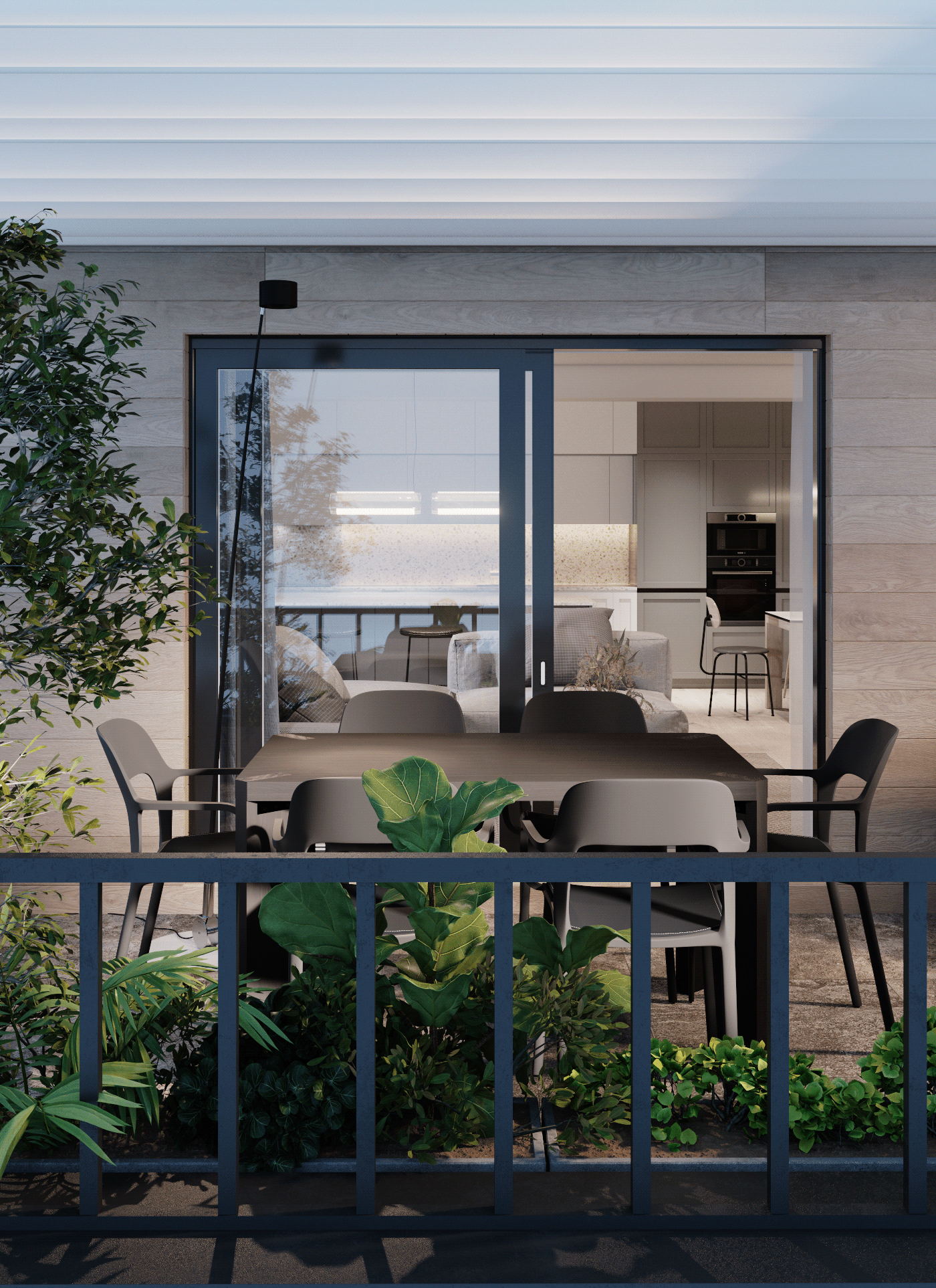 130㎡简约灰木风-13