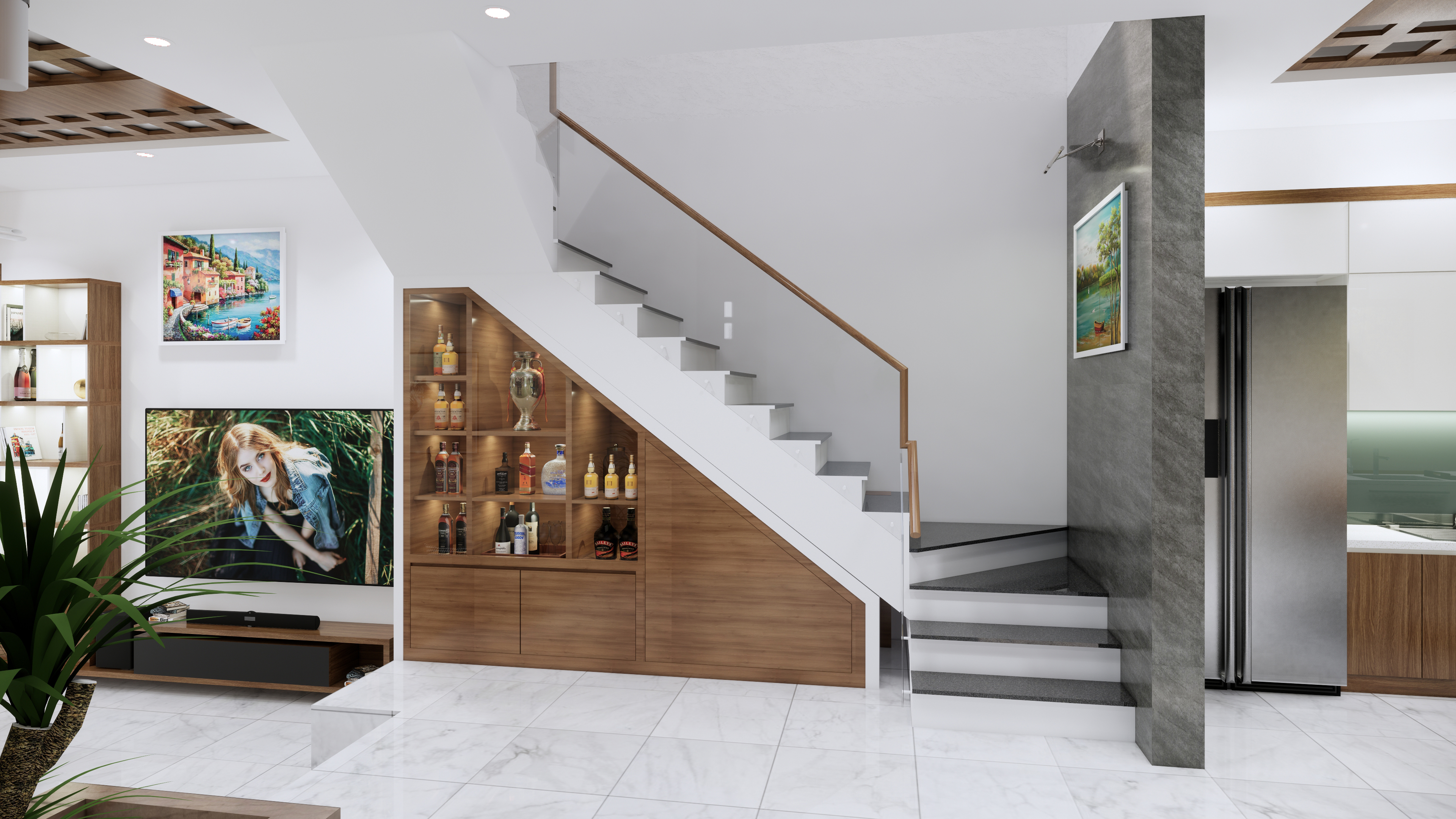 NÔI THẤT NHÀ PHỐ 4 TẦNG - HIỆN ĐẠI-5