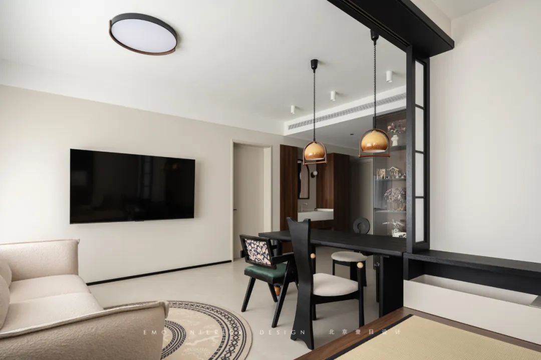 7㎡次卧爆改多功能厅！榻榻米+茶室+书房，120平秒变200平豪宅体验-24