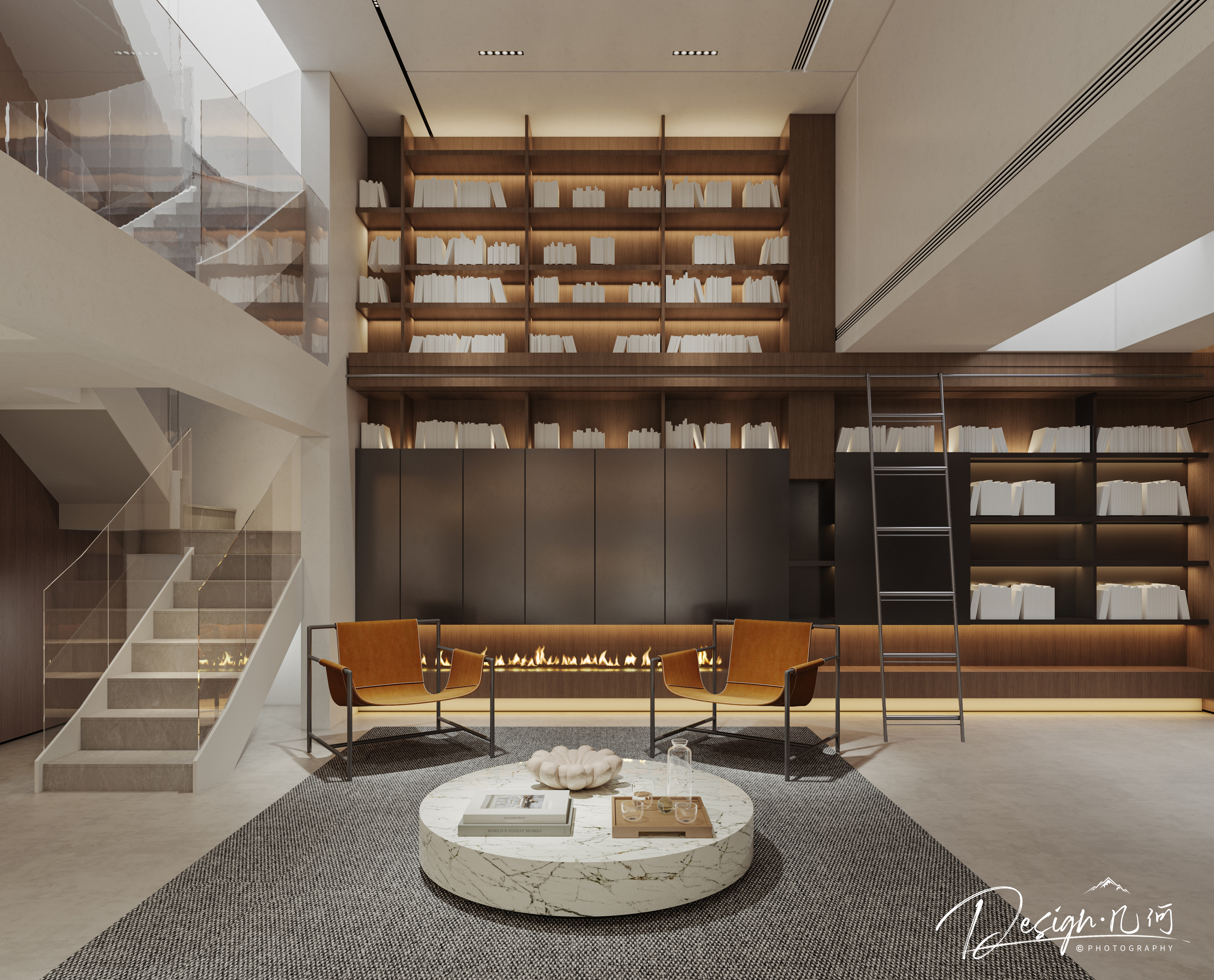 几何空间视觉表现 | 万科城市之光现代客餐厅-12