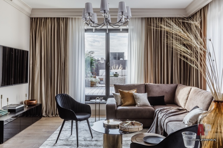 莫斯科“沙皇广场”小区带大露台三居室公寓设计丨俄罗斯莫斯科丨菲拉托娃·叶夫根尼娅-12