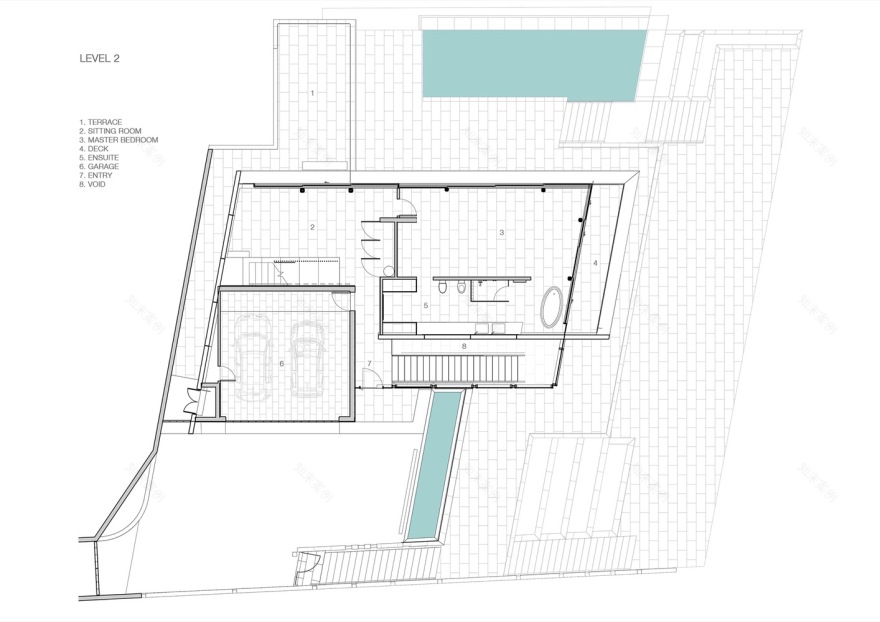 新西兰岩石海岬上的混凝土住宅(New Zealand Hekerua Bay Bay House)-23