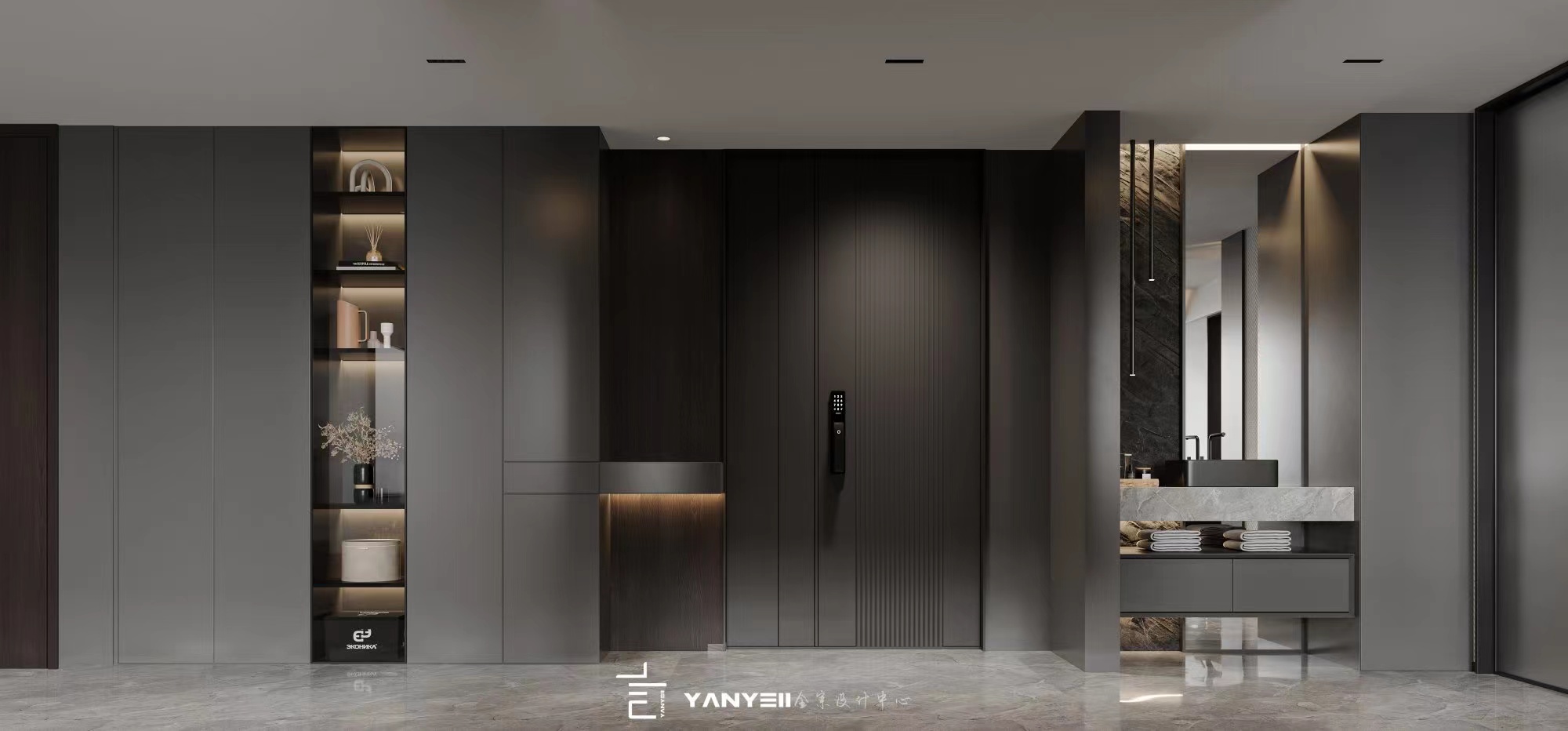 现代极简黑白灰住宅设计丨中国绍兴-14