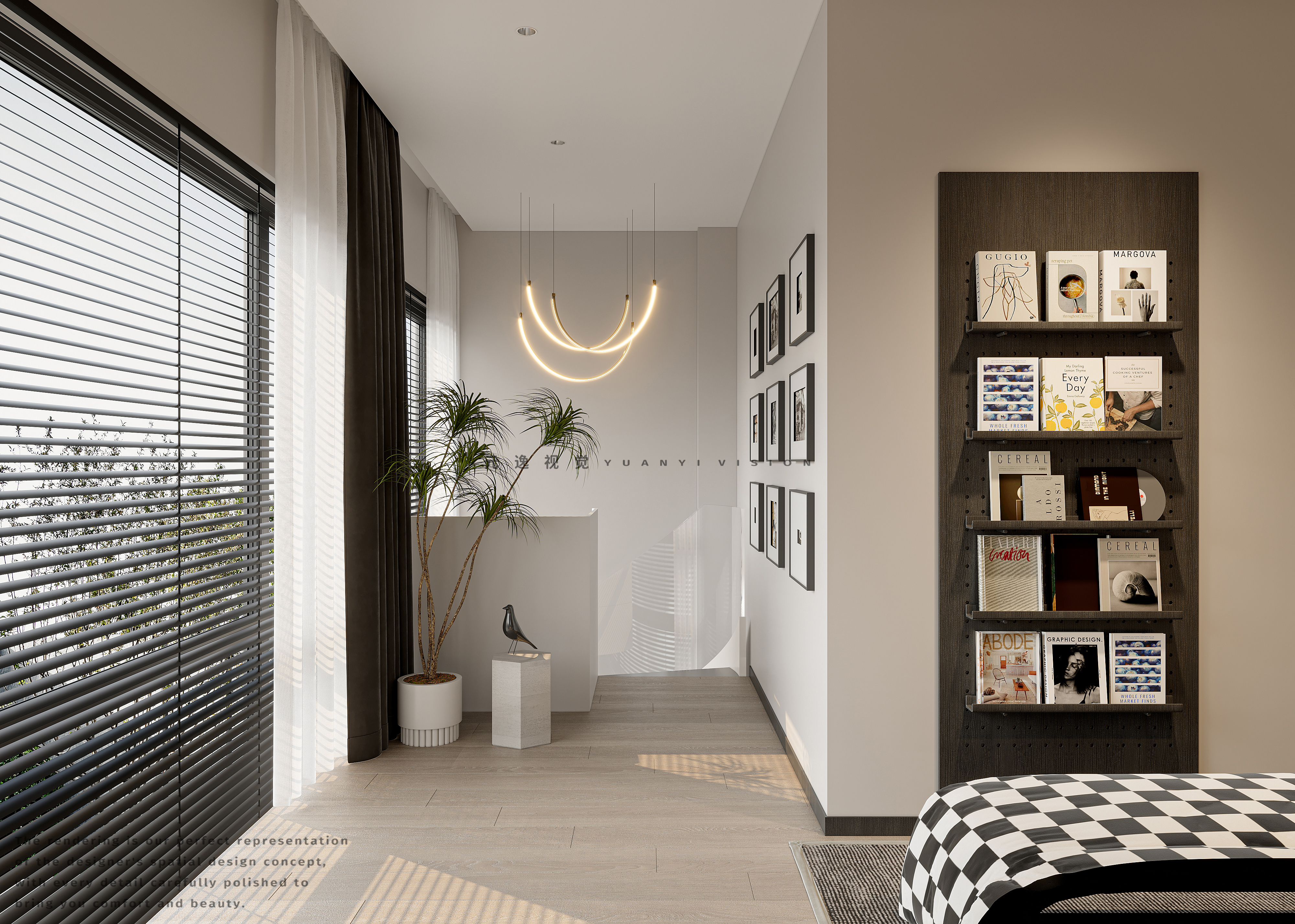 解构现代美学 · 住宅全案设计个人效果图表现-17