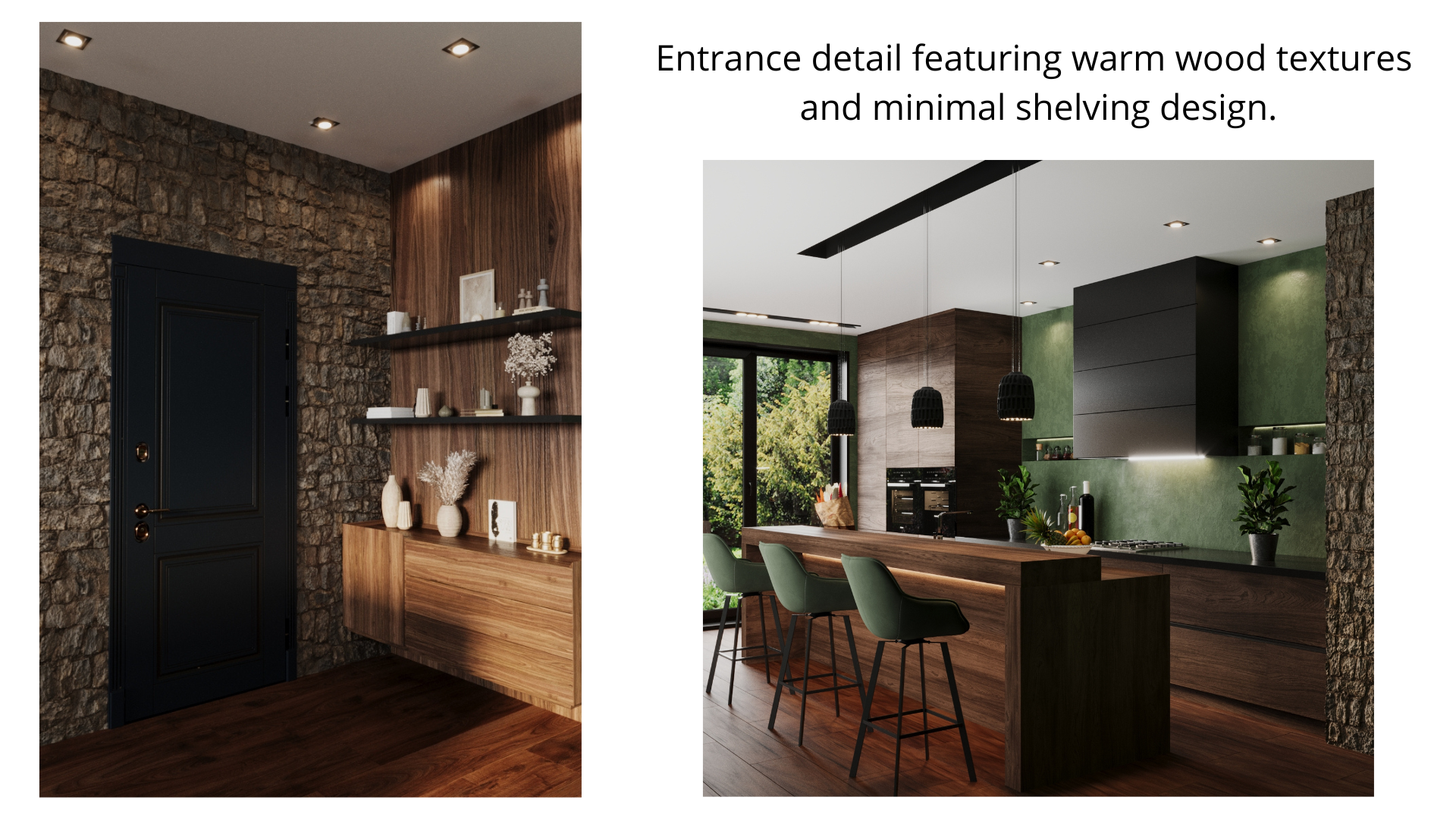 Modern Nature Kitchen & Dining Space-5