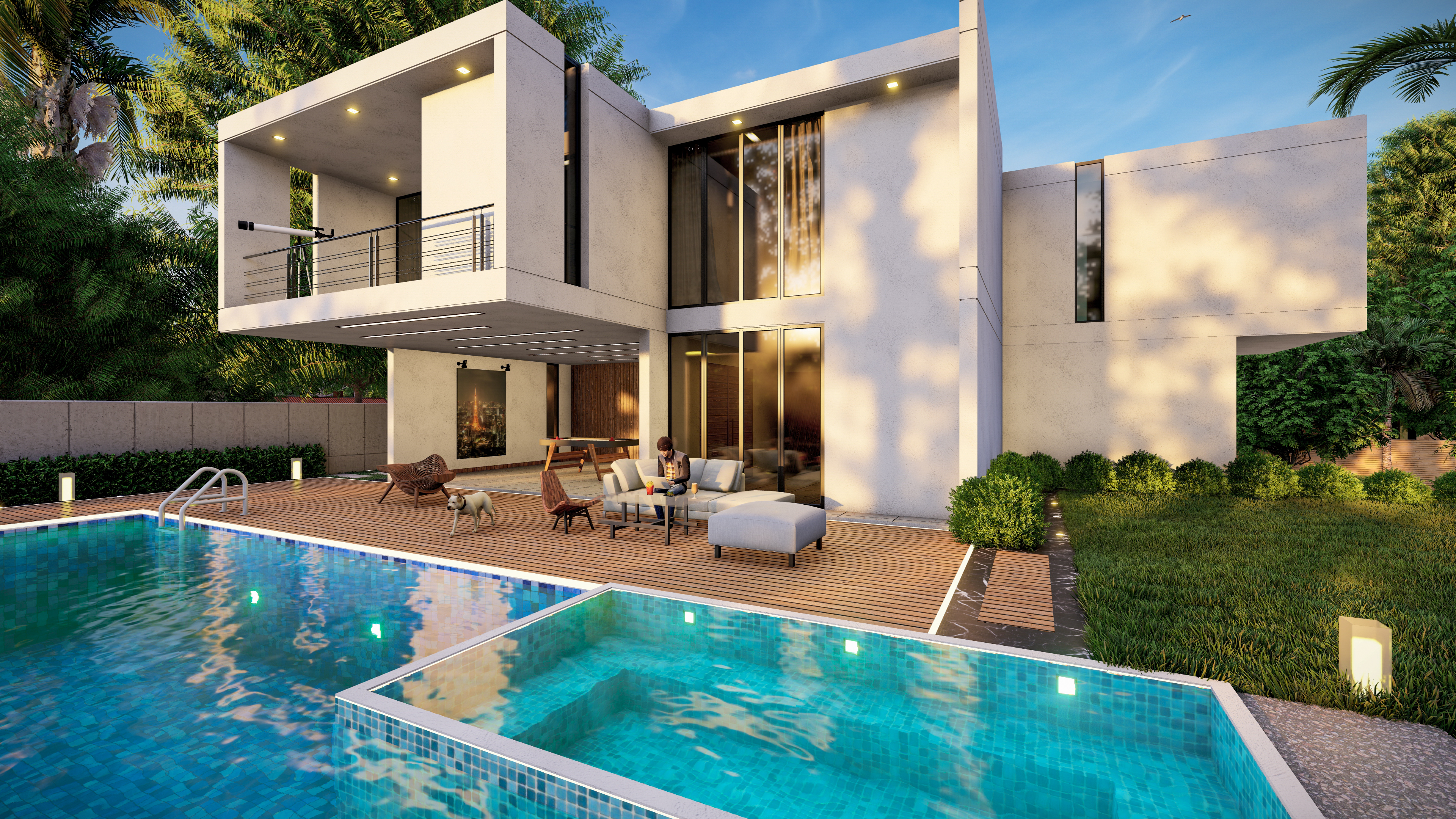 Modern Villa with a pool-8