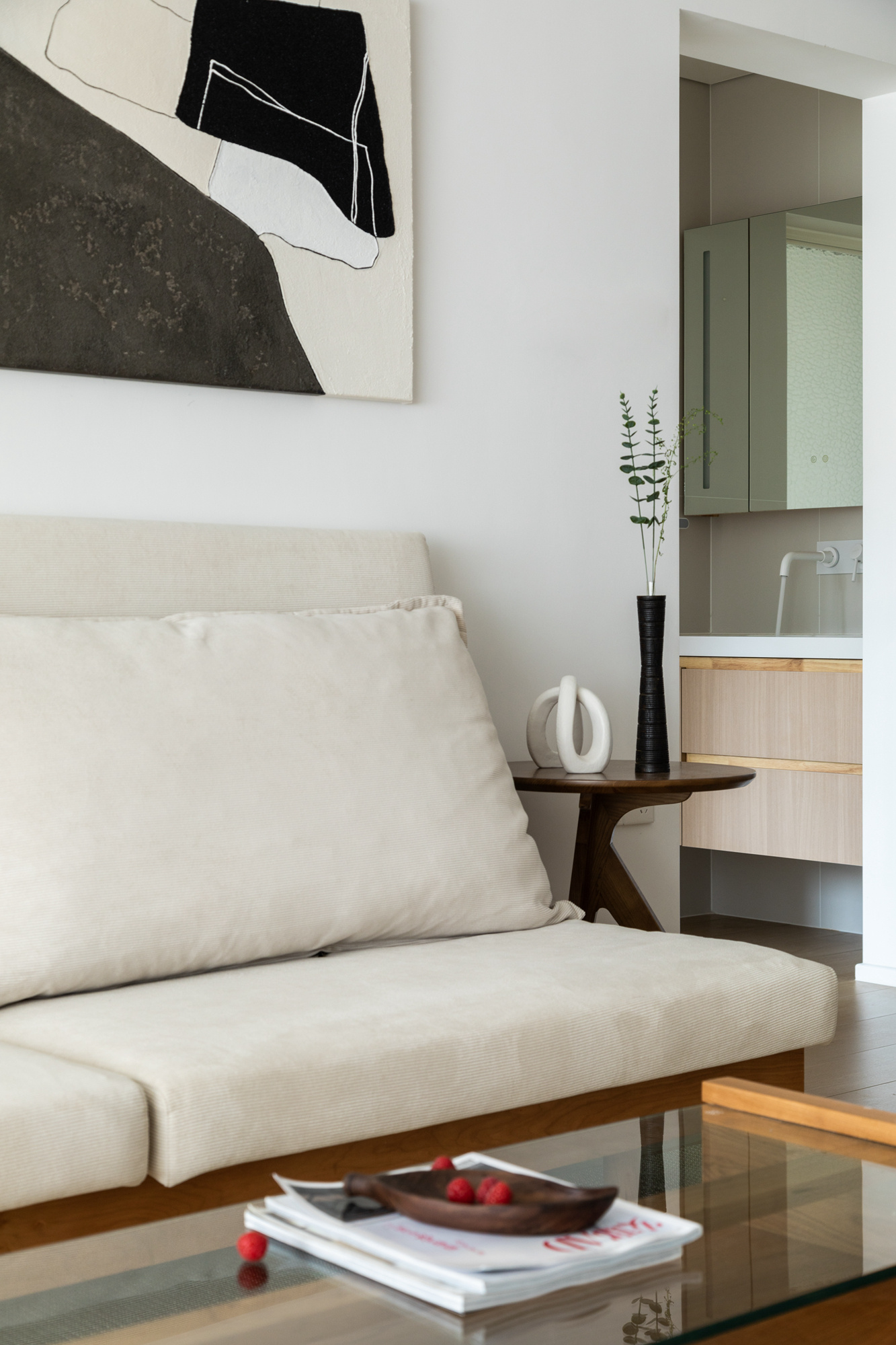 原木色+大白墙，打造简单温馨的住宅。-10