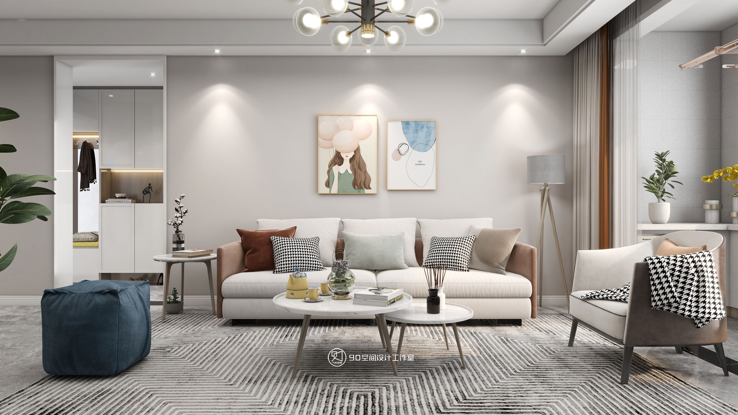 北欧风格清新家居设计-3