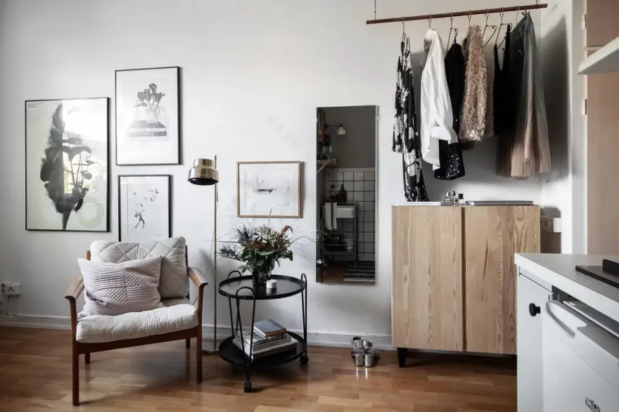 19m²瑞典小户型工作室,设计巧妙空间不压抑-4