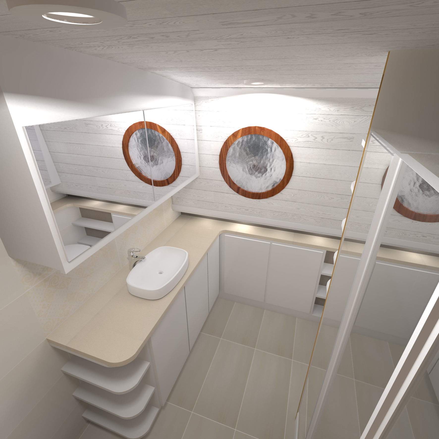 CANAL BOAT bathroom for client-4