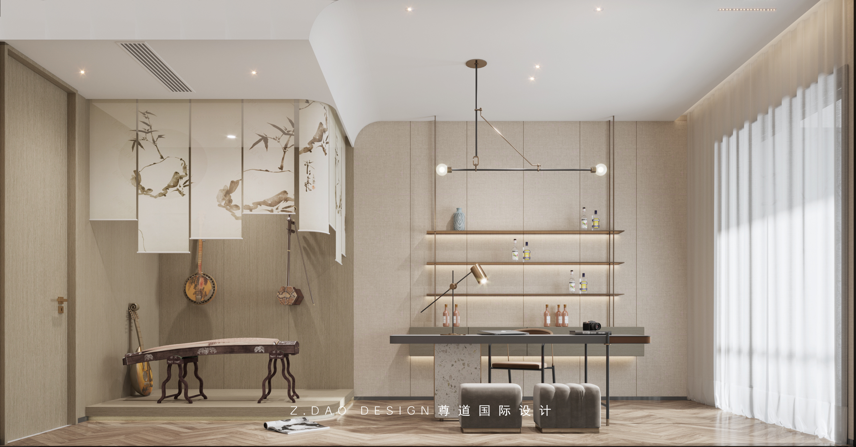 合肥置地双玺现代风大平层丨合肥尊道国际设计-11