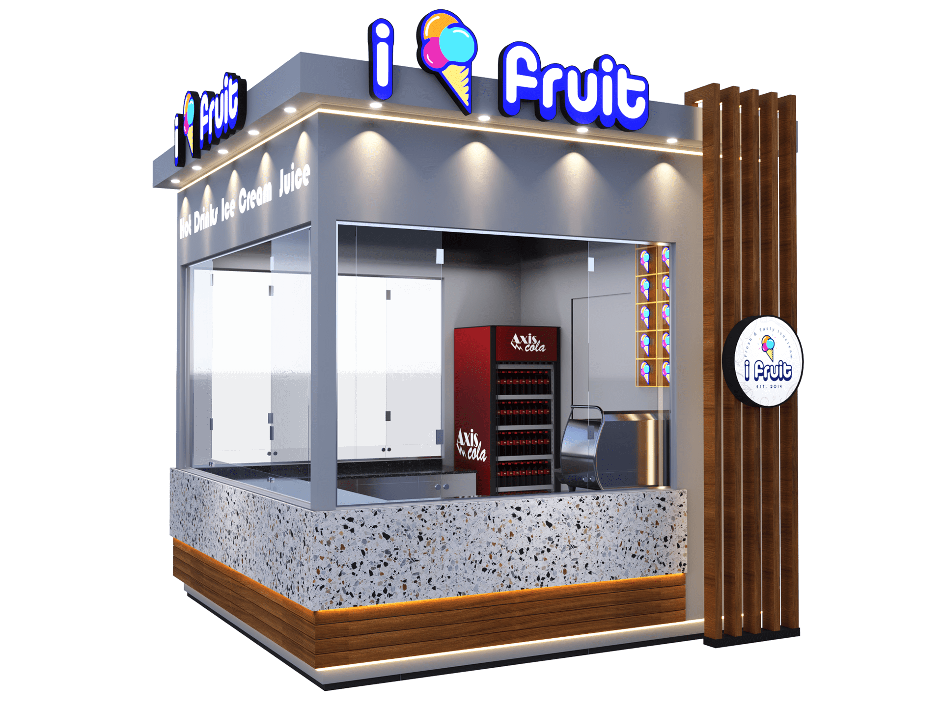i Fruit Ice cream Kiosk 3x3-9