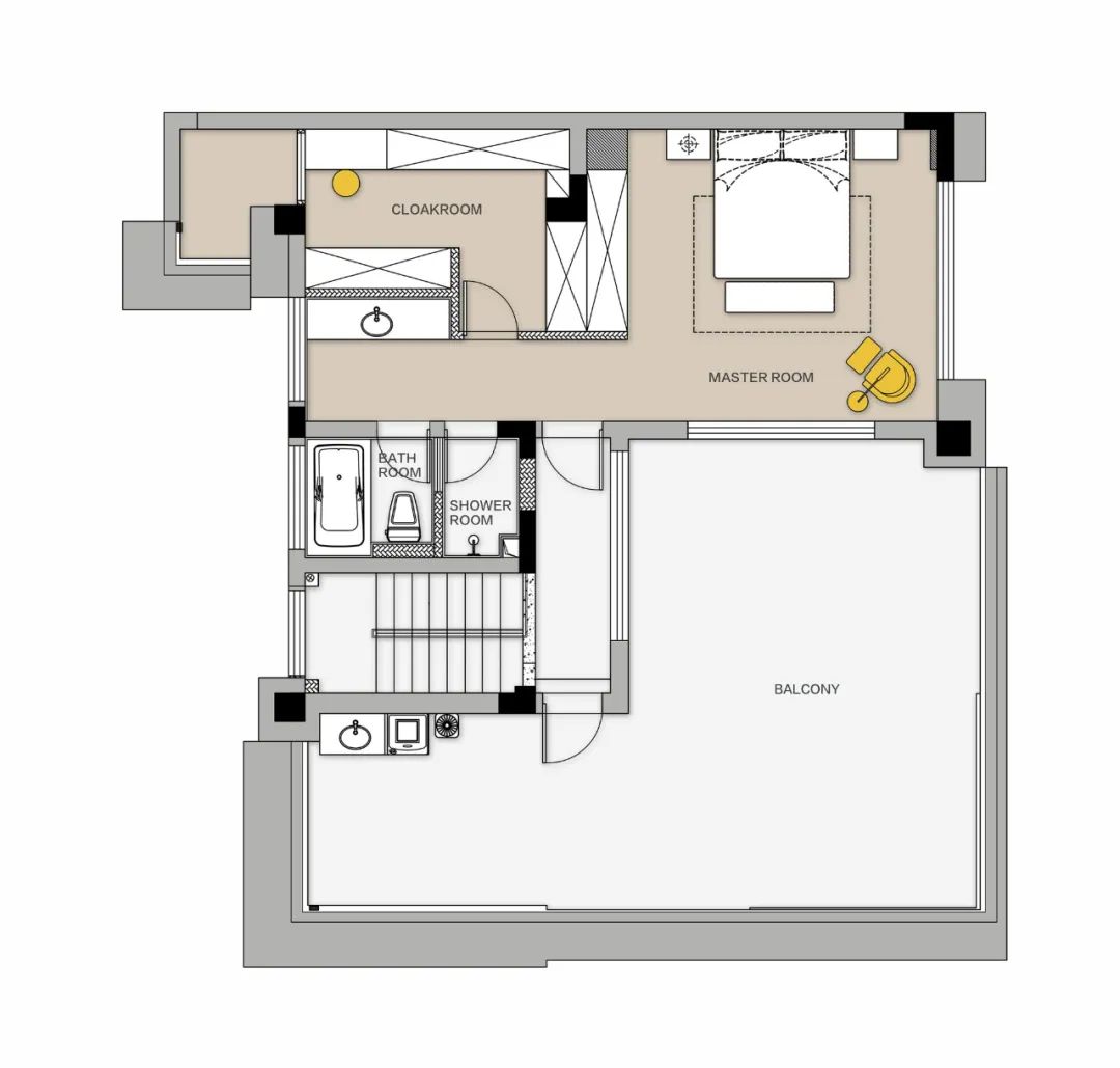 竖厅改横厅的超强设计，诠释优雅温柔的空间氛围 | 宏福樘设计-62