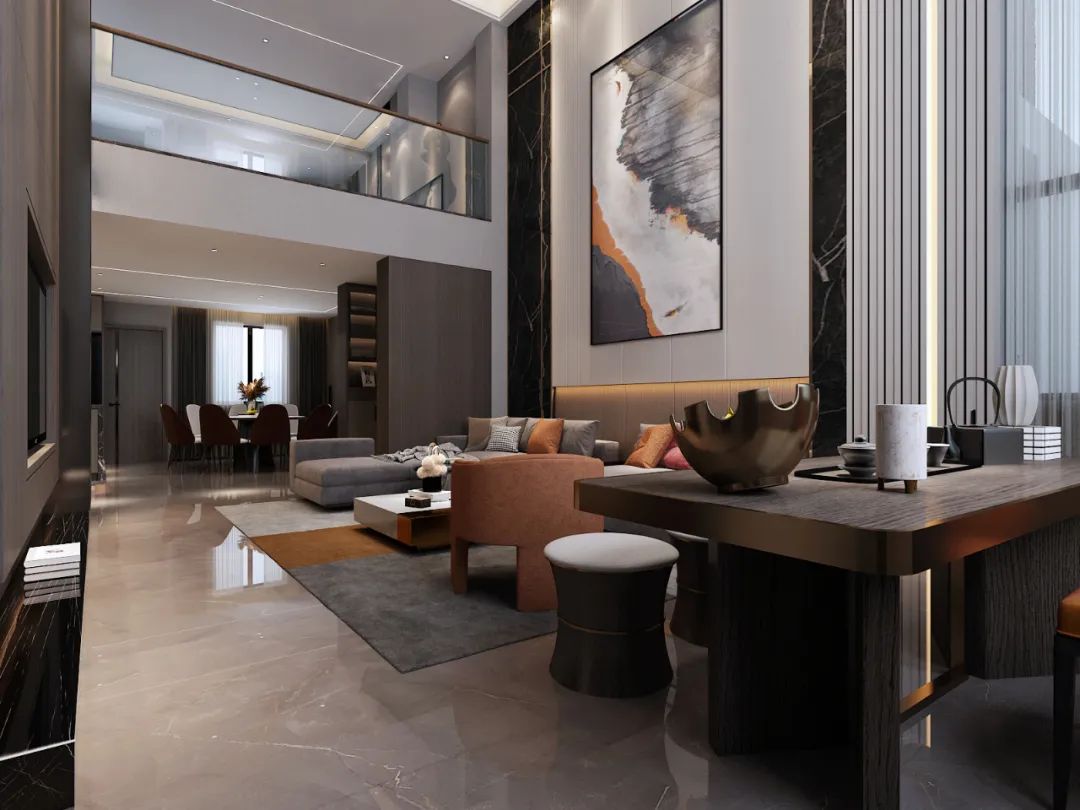 港式现代风打造漓江畔诗意栖居,细节尽显生活仪式感-12