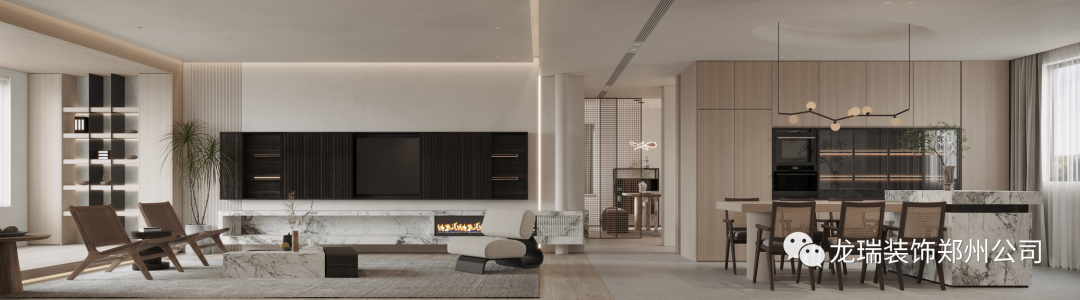 金沙湖新东方侘寂风住宅丨郑州龙瑞装饰工程有限公司-2