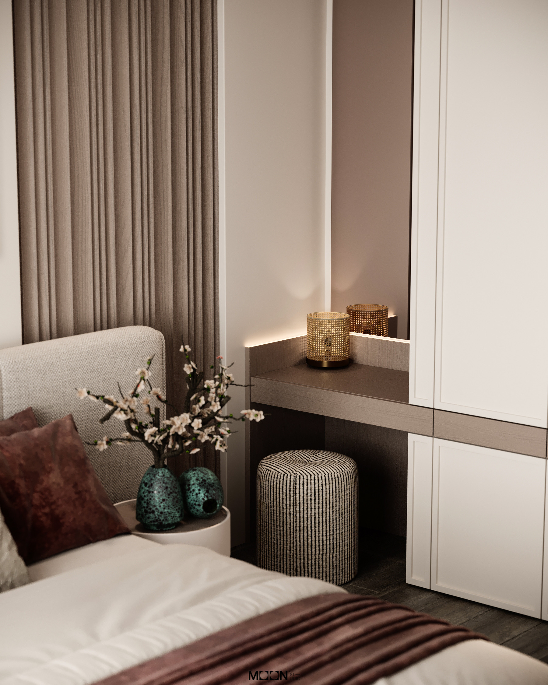 女孩房设计 · 15平方米丨阿联酋迪拜丨Moon Studio-10